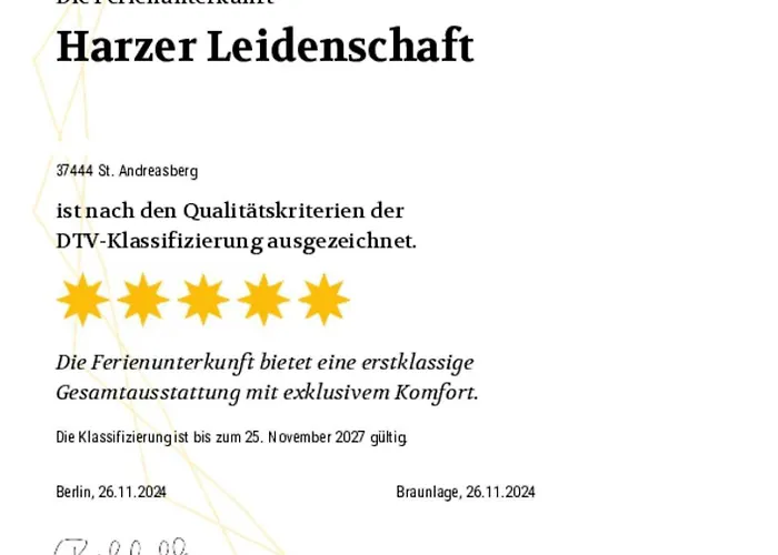 Harzer Leidenschaft Bis 2 Hunde Willkommen Lage Dtv 5 Sterne 3 Pfoten 公寓 *